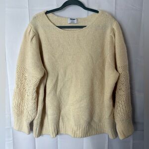 Old Navy Cream Sweater - Size 4X
